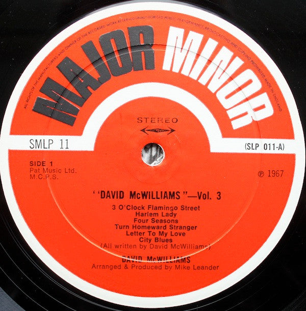 David McWilliams : David McWilliams Vol. 3 (LP, Album)