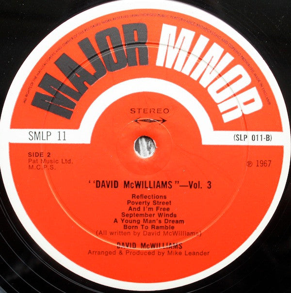 David McWilliams : David McWilliams Vol. 3 (LP, Album)