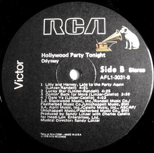 Odyssey (2) : Hollywood Party Tonight (LP, Album, Ind)