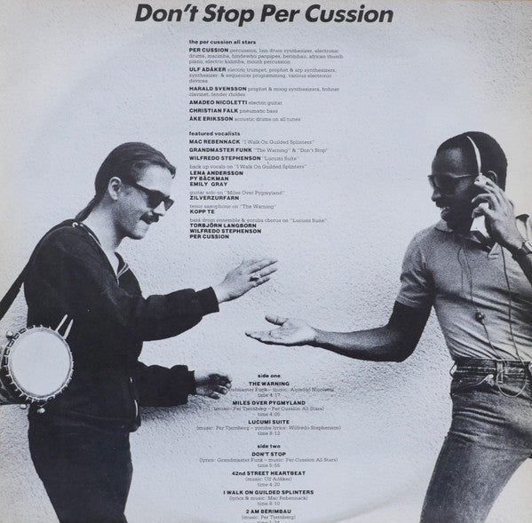 Per Cussion : Don't Stop (LP, Album)