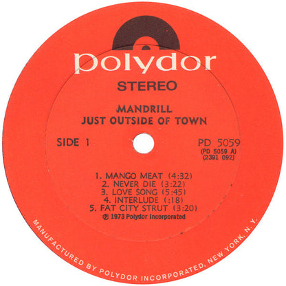 Mandrill : Just Outside Of Town (LP, Album, All)