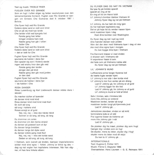 Røde Mor : Johnny Gennem Ild Og Vand (7", EP)