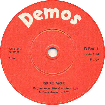 Røde Mor : Johnny Gennem Ild Og Vand (7", EP)