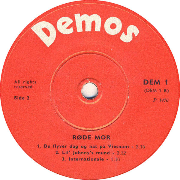 Røde Mor : Johnny Gennem Ild Og Vand (7", EP)