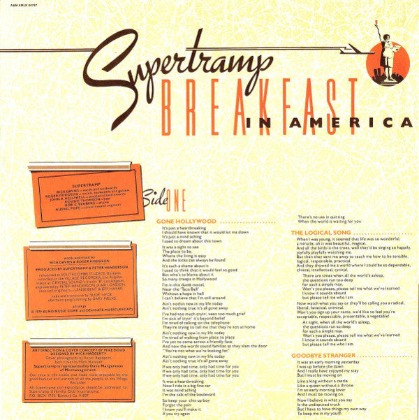 Supertramp : Breakfast In America (LP, Album)