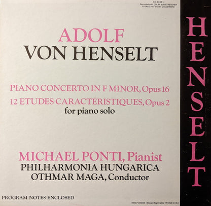 Adolph von Henselt : Henselt (LP, Album)