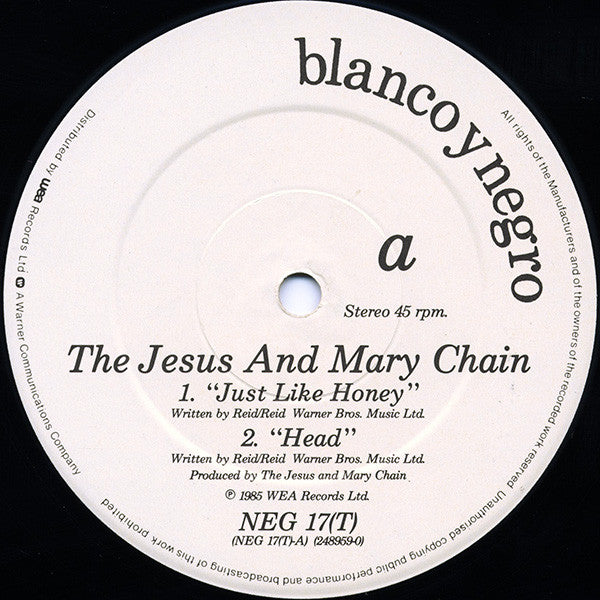 The Jesus And Mary Chain : Just Like Honey (12", Single)