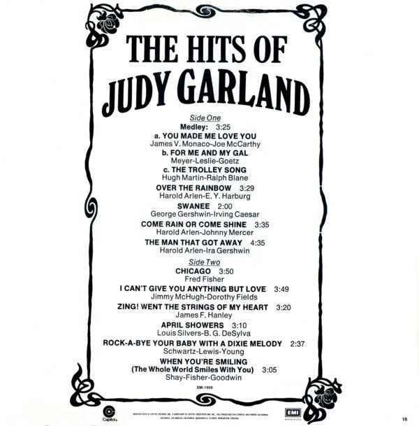 Judy Garland : The Hits Of Judy Garland (LP, Comp, Mono)