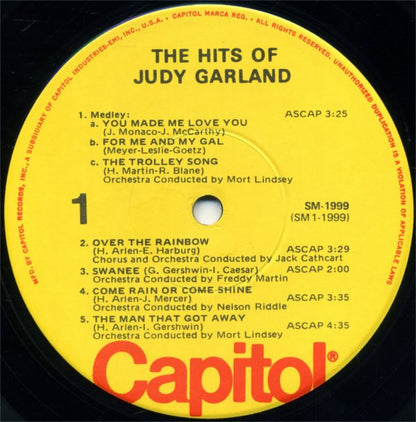 Judy Garland : The Hits Of Judy Garland (LP, Comp, Mono)