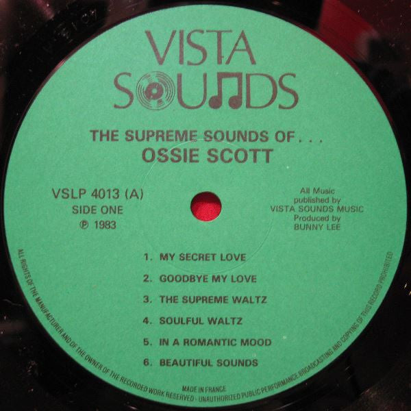 Ossie Scott : The Supreme Sounds (LP, Album)