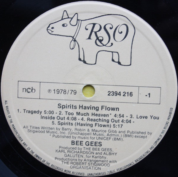 Bee Gees : Spirits Having Flown (LP, Album, Gat)