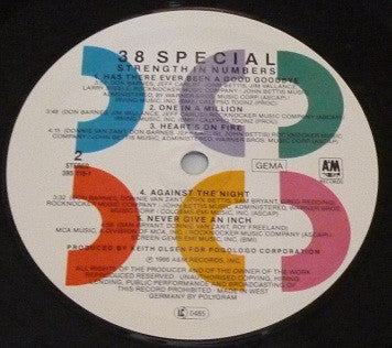 38 Special (2) : Strength In Numbers (LP, Album, Die)