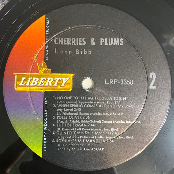 Leon Bibb : Cherries & Plums (LP, Album, Mono)