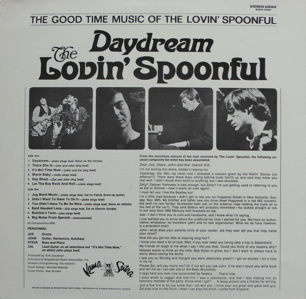 The Lovin' Spoonful : Daydream (LP, Album)