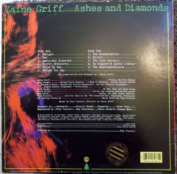 Zaine Griff : Ashes And Diamonds (LP, Album)