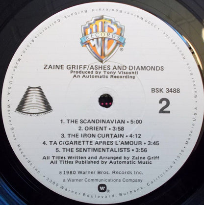 Zaine Griff : Ashes And Diamonds (LP, Album)