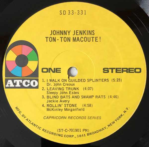 Johnny Jenkins : Ton-Ton Macoute! (LP, Album, PR )