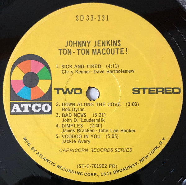 Johnny Jenkins : Ton-Ton Macoute! (LP, Album, PR )