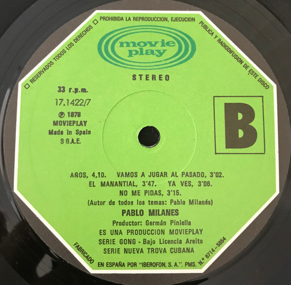 Pablo Milanés : Pablo Milanés (LP, Album)