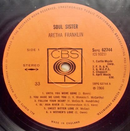 Aretha Franklin : Soul Sister (LP, Album)