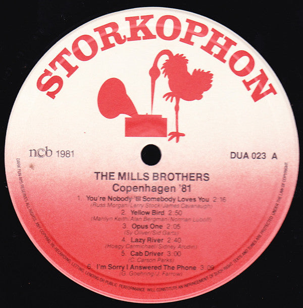 The Mills Brothers : Copenhagen '81 (LP, Album)