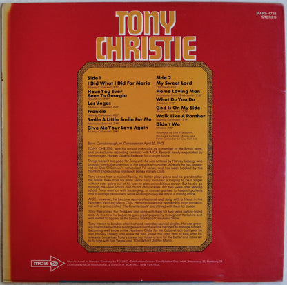 Tony Christie : Las Vegas (LP, Album, Hex)