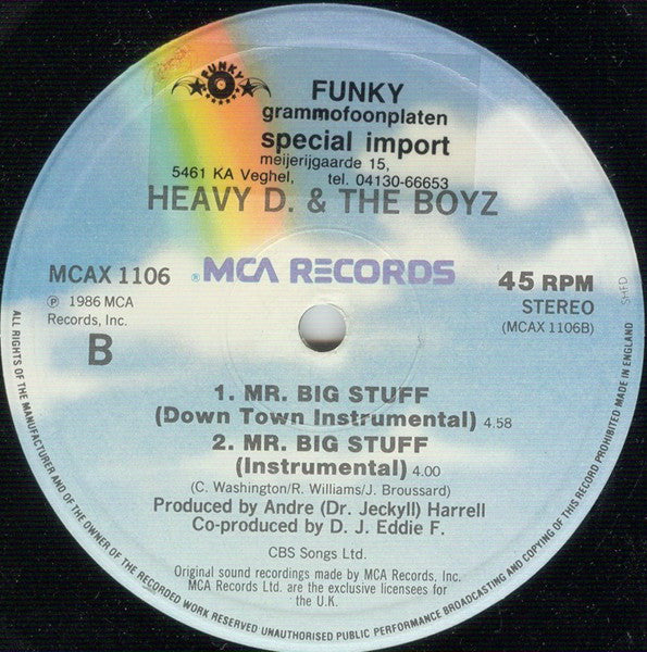 Heavy D. & The Boyz : Mr. Big Stuff (12")