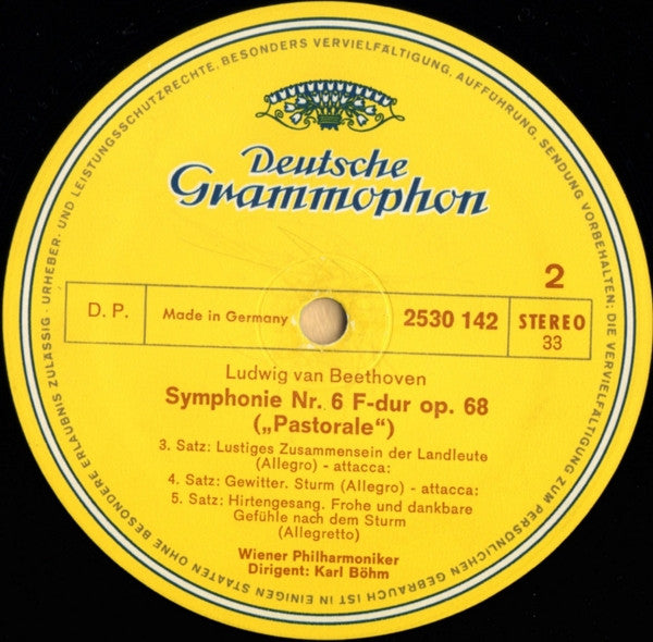 Ludwig Van Beethoven, Wiener Philharmoniker · Karl Böhm : Symphonie Nr. 6 "Pastorale" (LP)