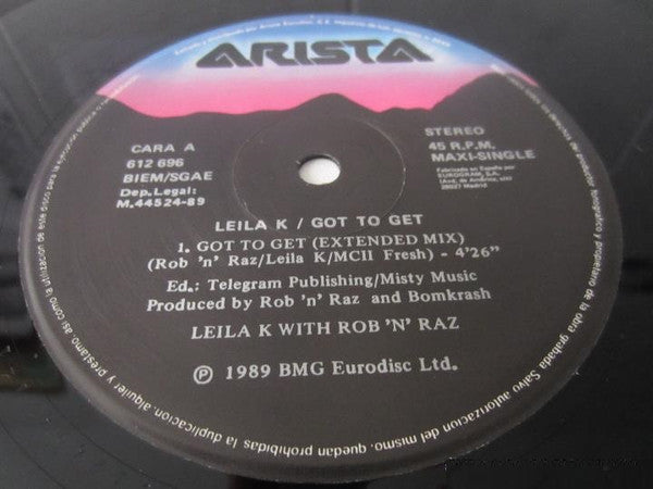 Leila K With Rob 'N' Raz : Got To Get (12")