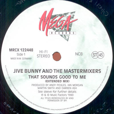 Jive Bunny And The Mastermixers : That Sounds Good To Me (12", Single)