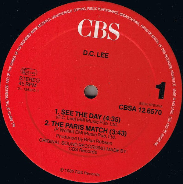 Dee C. Lee : See The Day (12", Maxi)