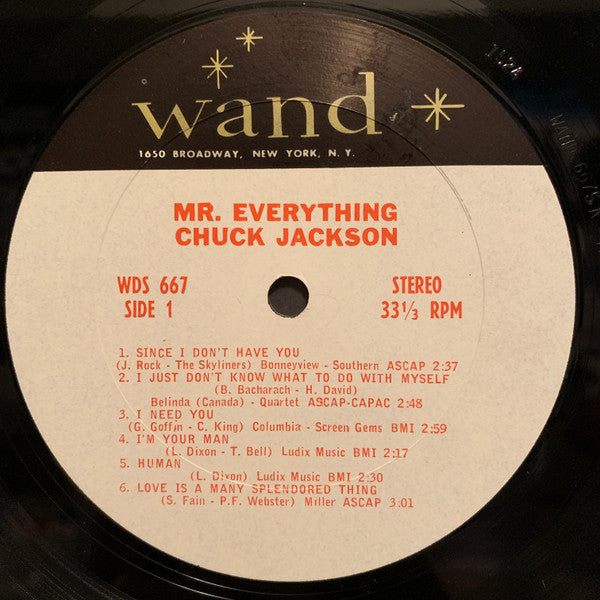 Chuck Jackson : Mr. Everything (LP, Album)