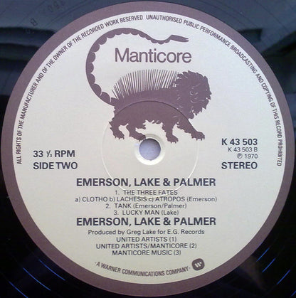 Emerson, Lake & Palmer : Emerson, Lake & Palmer (LP, Album, RE)