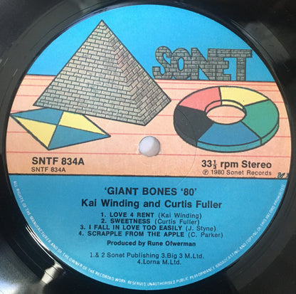 Kai Winding And Curtis Fuller : Giant Bones '80' (LP, Album)