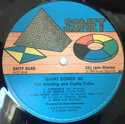 Kai Winding And Curtis Fuller : Giant Bones '80' (LP, Album)