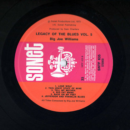 Big Joe Williams : The Legacy Of The Blues Vol. 6 (LP, Album)