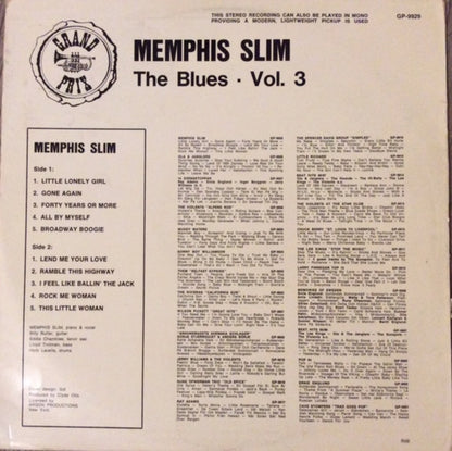 Memphis Slim : The Blues (LP, Comp)