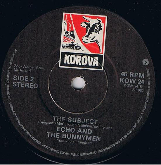 Echo & The Bunnymen : The Back Of Love (7", Single)