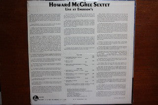 Howard McGhee Sextet : Live At Emerson's (LP, Album)