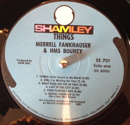 Merrell Fankhauser & H.M.S. Bounty : Things! (LP, Album)