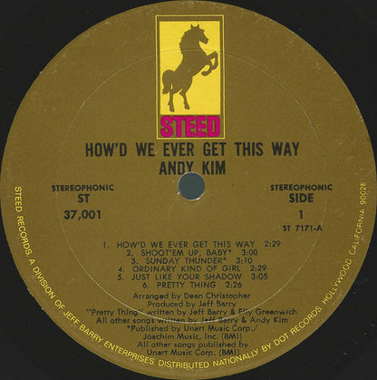 Andy Kim : How'd We Ever Get This Way (LP, Album, Mon)