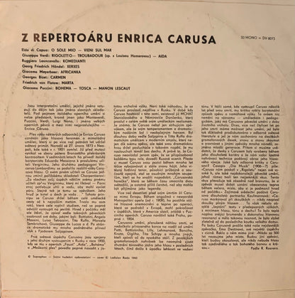 Enrico Caruso : Enrico Caruso (LP, Comp, Mono, RE)