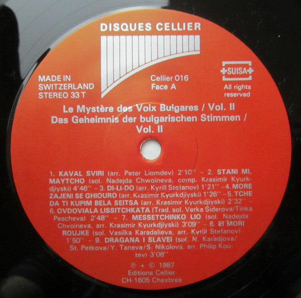 Marcel Cellier Présente Le Mystère Des Voix Bulgares : Le Mystère Des Voix Bulgares (Volume 2) (LP, Gat)