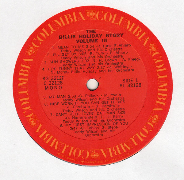 Billie Holiday : The Billie Holiday Story Volume III (2xLP, Album, Comp, Mono)