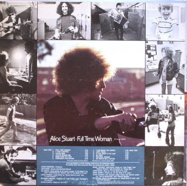 Alice Stuart : Full Time Woman (LP, Album)