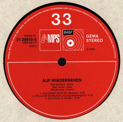 Red Garland : Auf Wiedersehen (LP, Album)