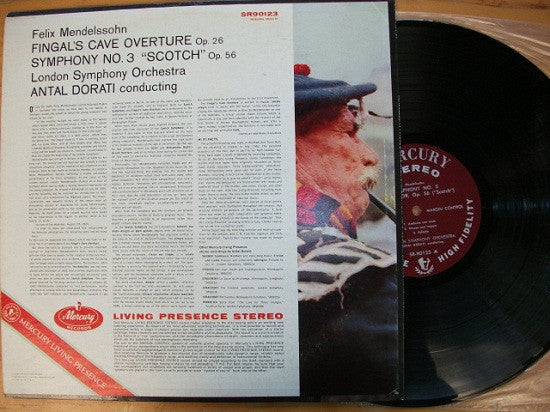 Felix Mendelssohn-Bartholdy, Antal Dorati, London Symphony Orchestra : Fingal's Cave Overture Op. 26 · Symphony No. 3 "Scotch" Op. 56 (LP, Bri)