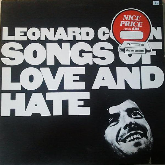 Leonard Cohen : Songs Of Love And Hate (LP, Album, RE, Sun)