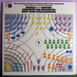 Pierre Boulez Conducts Béla Bartók, New York Philharmonic : Concerto For Orchestra (LP, Album, Quad, Gat)