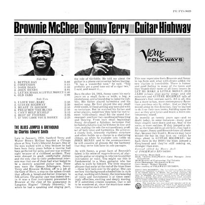 Sonny Terry & Brownie McGhee : Guitar Highway (LP, Album, Mono, RE)